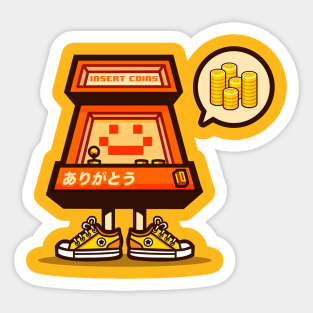 Arigato Arcade Sticker